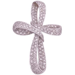 Sonia Bitton 2.40ctw Diamond Cross Pendant 14K Gold