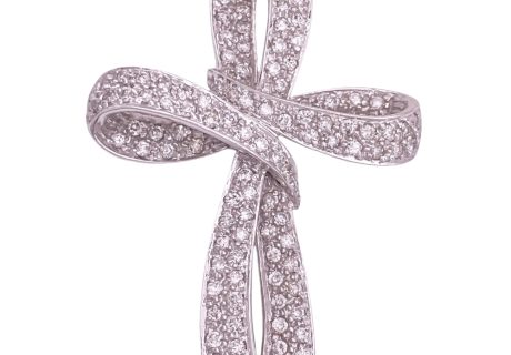 Sonia Bitton 2.40ctw Diamond Cross Pendant 14K Gold