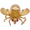 Tiffany & Co Ruby Bee Brooch Pin 18K Gold