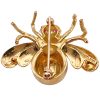 Tiffany & Co Ruby Bee Brooch Pin 18K Gold back