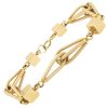 Vintage Cube Bracelet 18K Gold 7.5 Length