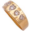 0.18ctw Diamond Heart Band Ring 14K Gold side