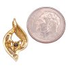 0.30ctw Blue Diamond Pendant 14K Gold back