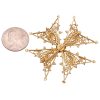 0.52ctw Diamond Maltese Cross Pendant Brooch 14K Gold back