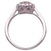 0.53ctw Diamond Cluster Ring 14K White & Rose Gold profile