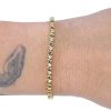 0.74ctw Sapphire & Diamond Bracelet 14K Gold worn