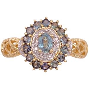 0.90ctw Natural Alexandrite Ring 14K Gold