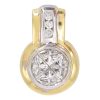 0.97ctw Diamond Pendant 14K Two-Tone Gold