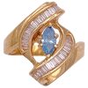 1.0ctw Blue Diamond Ring 14K Gold
