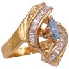 1.0ctw Blue Diamond Ring 14K Gold side