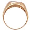 1.0ctw Pear Ruby Ring with Diamond Accent 14K Gold profile