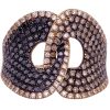 1.11ctw Brown, Black & White Diamond Ring 14K Gold