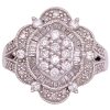 1.12ctw Diamond Ornate Ring 14K White Gold