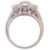 1.12ctw Diamond Ornate Ring 14K White Gold profile