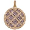 1.55ctw White & Brown Diamond Pendant 14K Gold