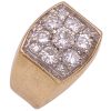 1.84ctw Diamond Cluster Men's Ring 14K Gold side