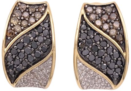 1.86ctw Diamond Earrings 14K Yellow Gold