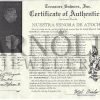 1622 Atocha 2 Reales Shipwreck Coin Mel Fischer Certificate Blue Ring Octopus Pendant Gold