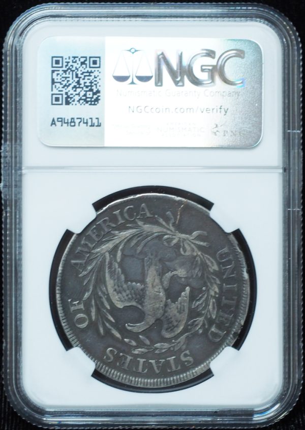 1797 Draped Bust Dollar 9x7 Large Letters BB-73, B-1 VF25 NGC