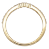 .17ctw Gold & Diamond Chevron Half Band 14K Yellow Gold Profile