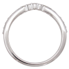 .17ctw Gold & Diamond Chevron Half Band 14K white gold profile
