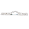 .17ctw Gold & Diamond Chevron Half Band 14K white gold side (2)