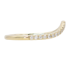 .21ctw Pave Diamond Chevron Band 14K yellow gold side