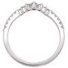 .27ctw Diamond Burst Curved Band Ring 14K white gold profile