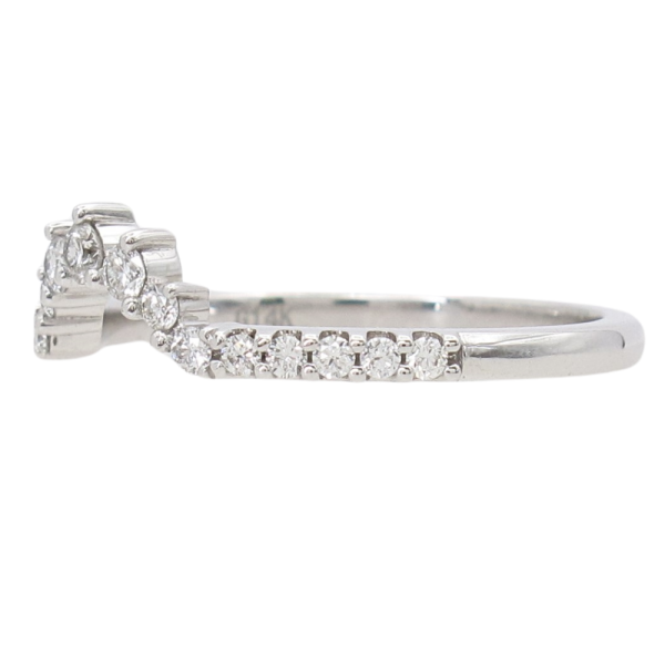 .27ctw Diamond Burst Curved Band Ring 14K white gold side (1)