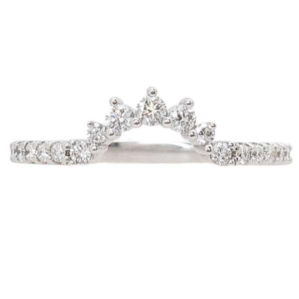 .27ctw Diamond Burst Curved Band Ring 14K white gold side (2)