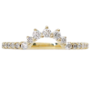 .27ctw Diamond Burst Curved Band Ring 14K yellow gold front