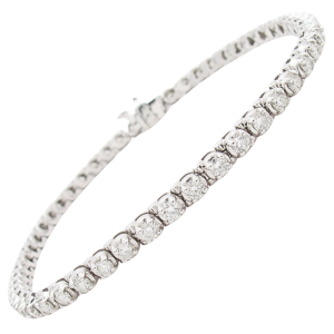 3 Carat diamond tennis bracelet line white gold (2)