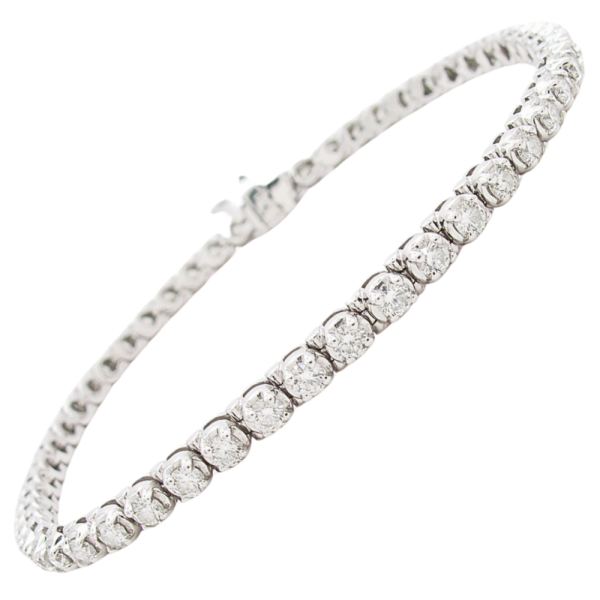 3 Carat diamond tennis bracelet line white gold (2)