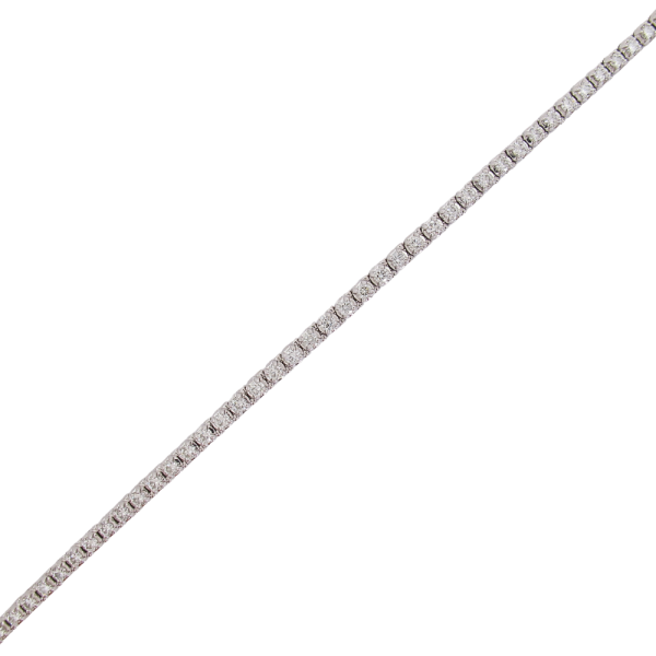 3 Carat diamond tennis bracelet line white gold full
