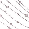 3.0ctw Salt & Pepper Diamonds by The Inch Necklace 14K Gold with Black Rhodium close up