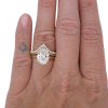 .32ctw Diamond & Gold Double Chevron Band 14K Yellow Gold stacked