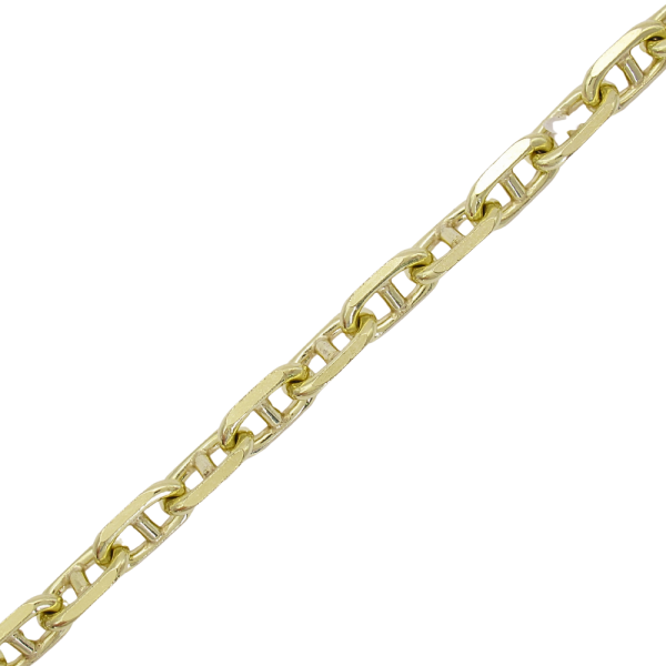3D Anchor Link Yellow Gold Close