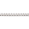 5 carat diamond tennis bracelet line white gold side
