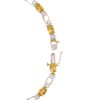 5.28ctw Citrine Bracelet with Diamond Accent 14K Gold clasp