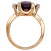 5.36ctw Garnet Ring 14K Gold profile