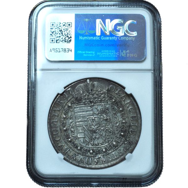 1701 Austria Leopold I Hogmouth Taler AU55 NGC