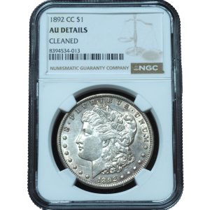 1892-CC Morgan Dollar AU Details NGC