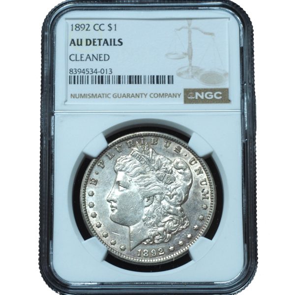 1892-CC Morgan Dollar AU Details NGC