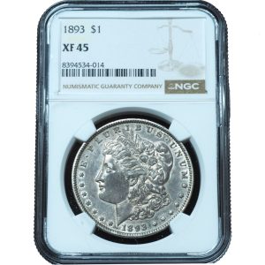 1893 Morgan Dollar XF45 NGC