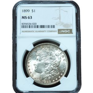1899 Morgan Dollar MS63 NGC