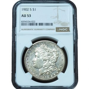 1902-S Morgan Dollar AU53 NGC