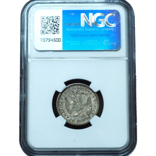 1875-S Twenty Cent Piece AU58 NGC