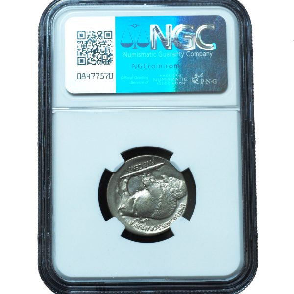1936 Buffalo Nickel Broadstruck Error AU58 NGC