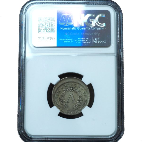 1889 Liberty Nickel Broadstruck Error AU NGC