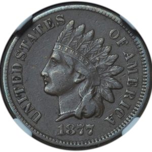 1877 Indian Head Penny VF35 NGC